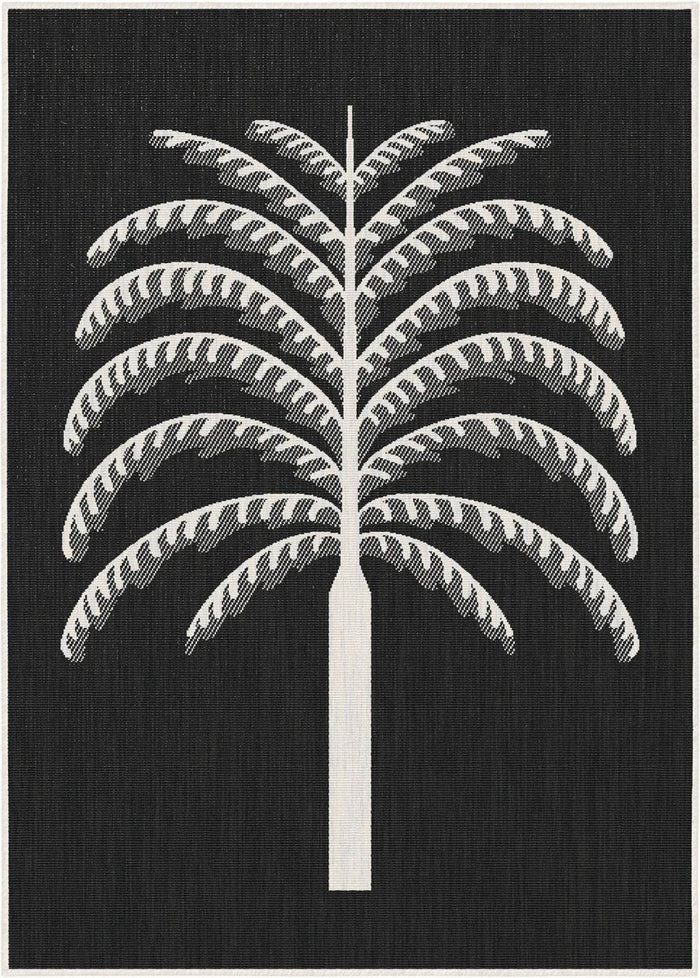 Buitenkleed Breeze zwart|wit - Interieur05 - 240 x 340 cm