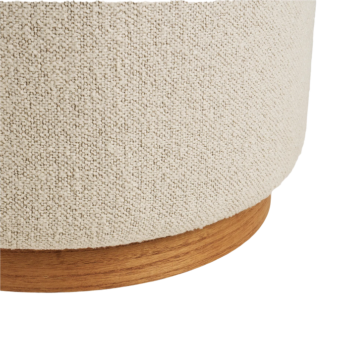 Artichok Dawn Ronde Poef Zand - Ø 50 x 41 cm