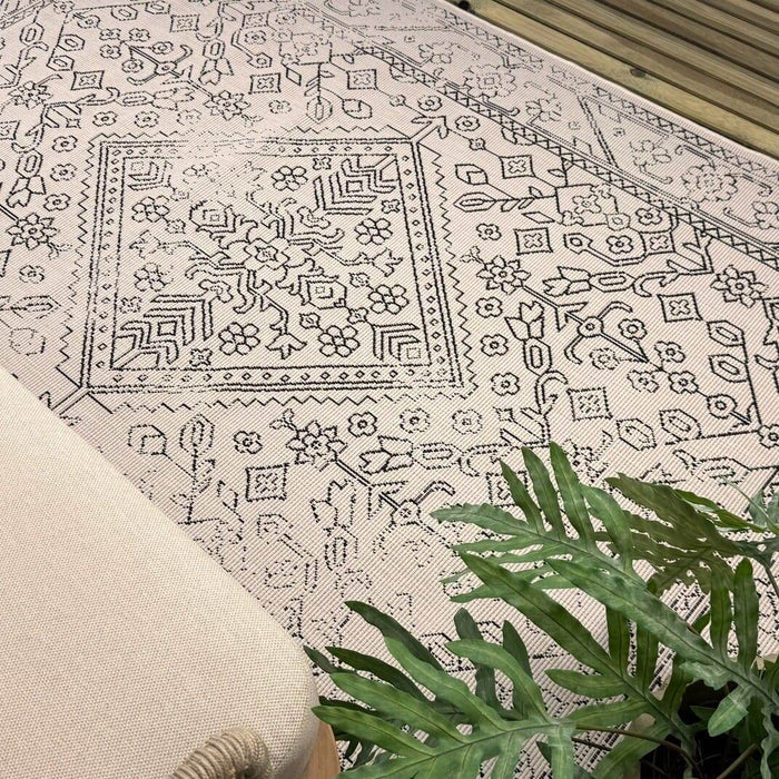 Buitenkleed Nova zwart|wit - Interieur05 - 200 x 290 cm