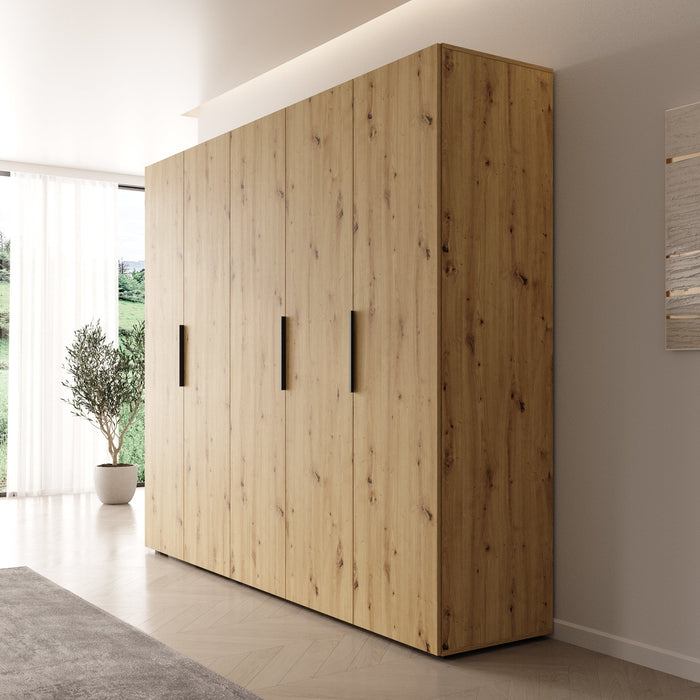 Meubella - Kledingkast Marquesa - Eiken - 250 cm