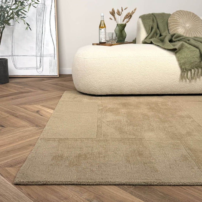 Wollen vloerkleed Twig beige|bruin - Interieur05 - 160 x 230 cm