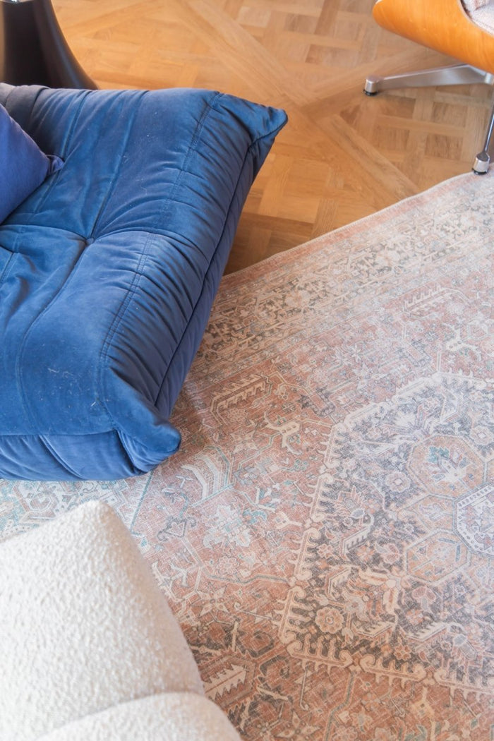 Interieur05 Vintage vloerkleed Ethel Bruin - 290 x 200 cm