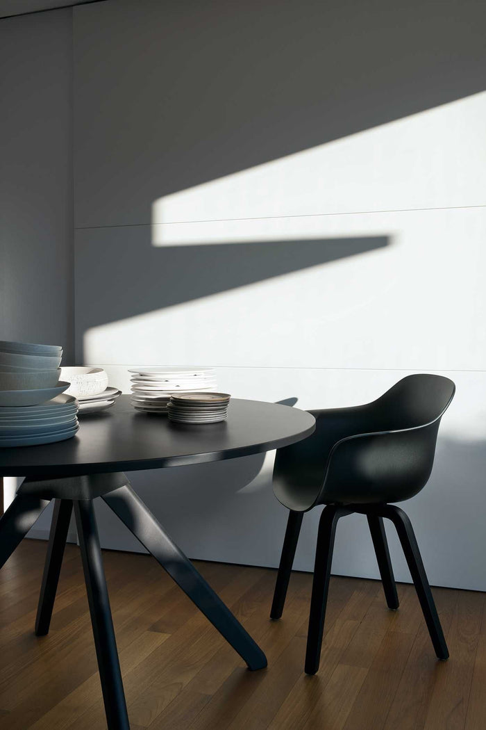 Substance Wood Armchair stoel naturel onderstel mosterd