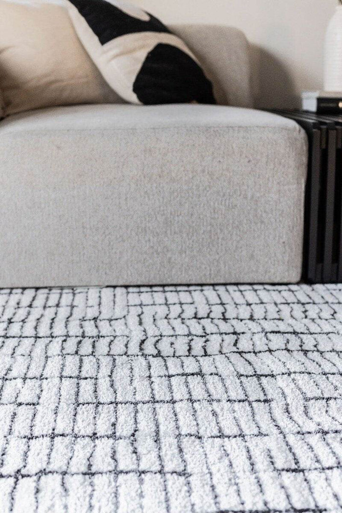 Interieur05 Vloerkleed Rectangle Creme wit|Zwart - 160 x 230 cm