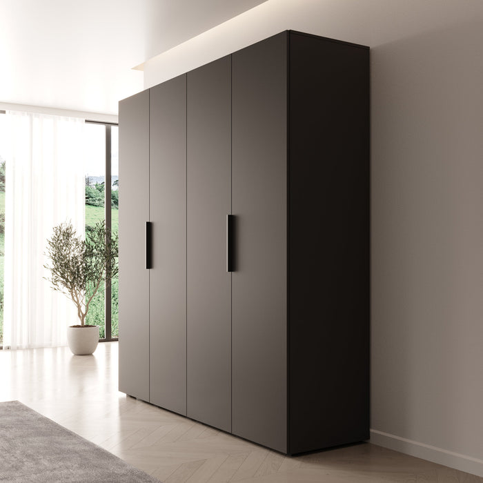 Meubella - Kledingkast Marquesa - Zwart - 200 cm