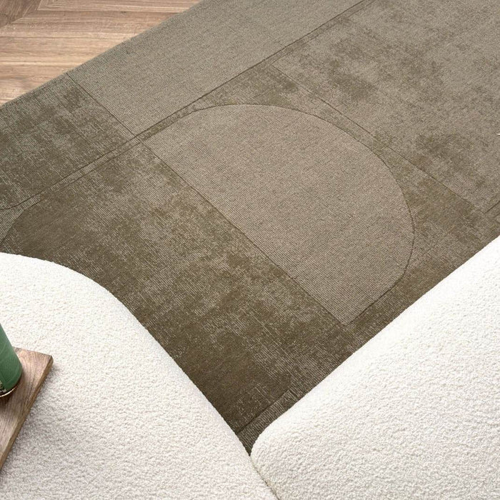 Wollen vloerkleed Twig groen - Interieur05 - 160 x 230 cm