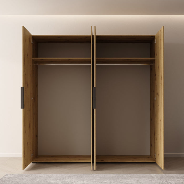 Meubella - Kledingkast Marquesa - Eiken - 200 cm