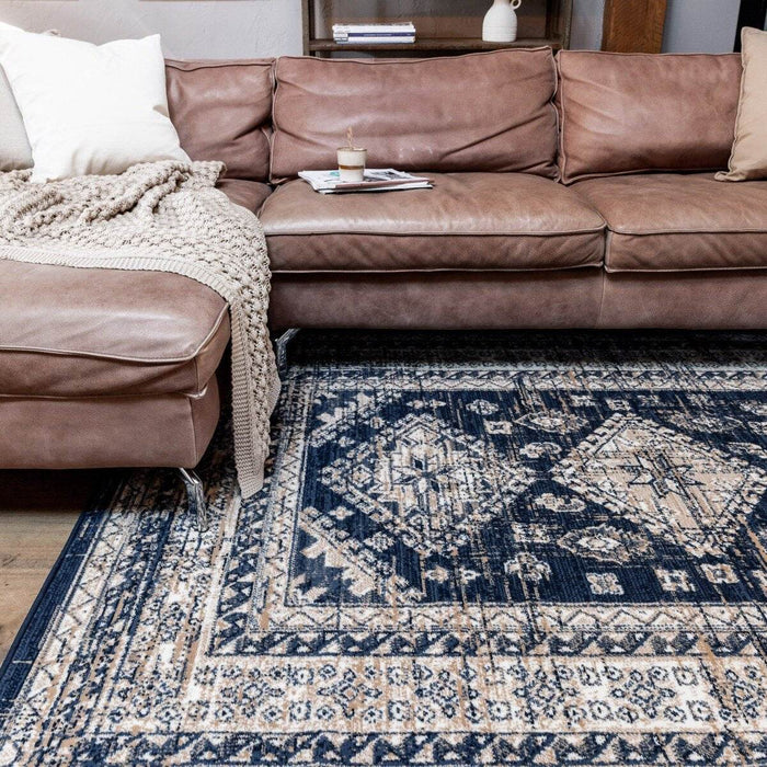 Interieur05 Vintage Vloerkleed Aila Blauw - 240 x 330 cm