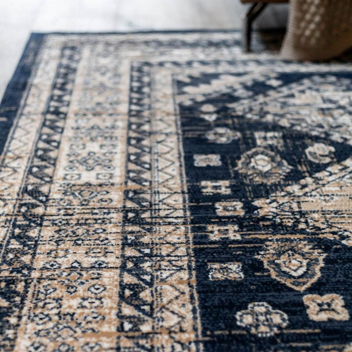 Interieur05 Vintage Vloerkleed Aila Blauw - 240 x 330 cm