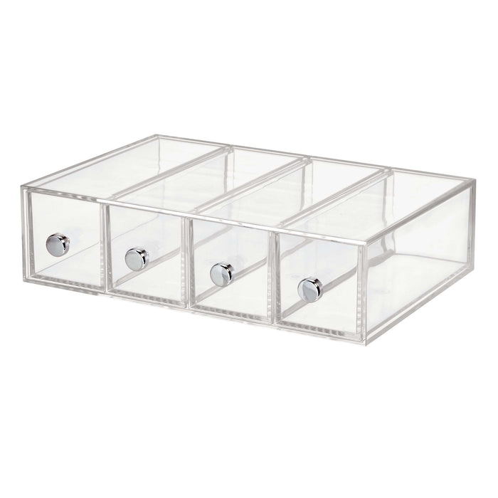 Ladekast, Make-up Organizer, Small, 4 Lades, 6.6 x 17.7 x 25.2 cm, Tra