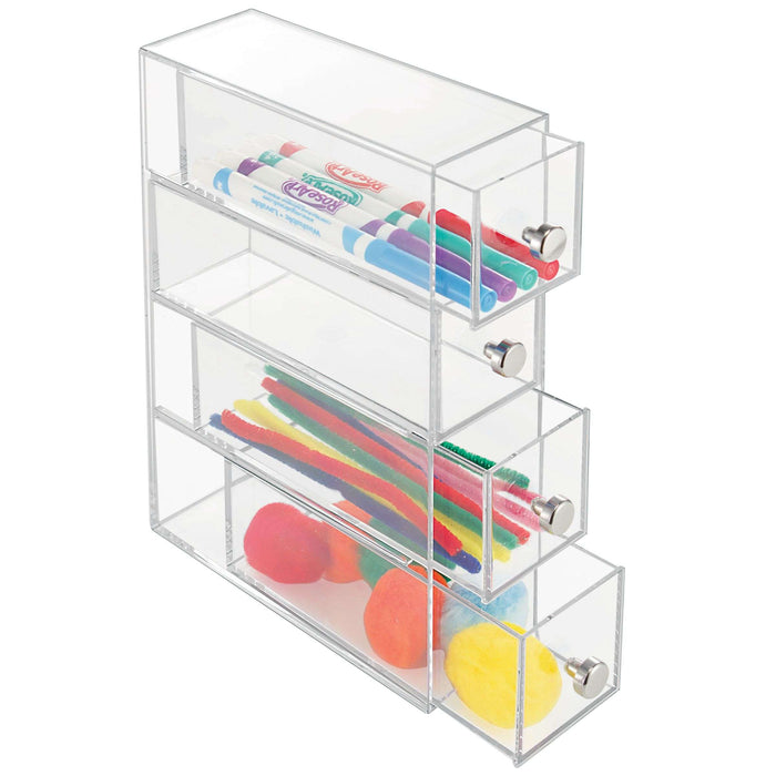 Ladekast, Make-up Organizer, Small, 4 Lades, 6.6 x 17.7 x 25.2 cm, Tra
