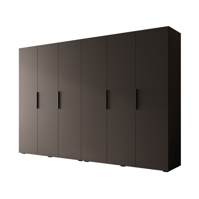 Meubella - Kledingkast Marquesa - Zwart - 300 cm