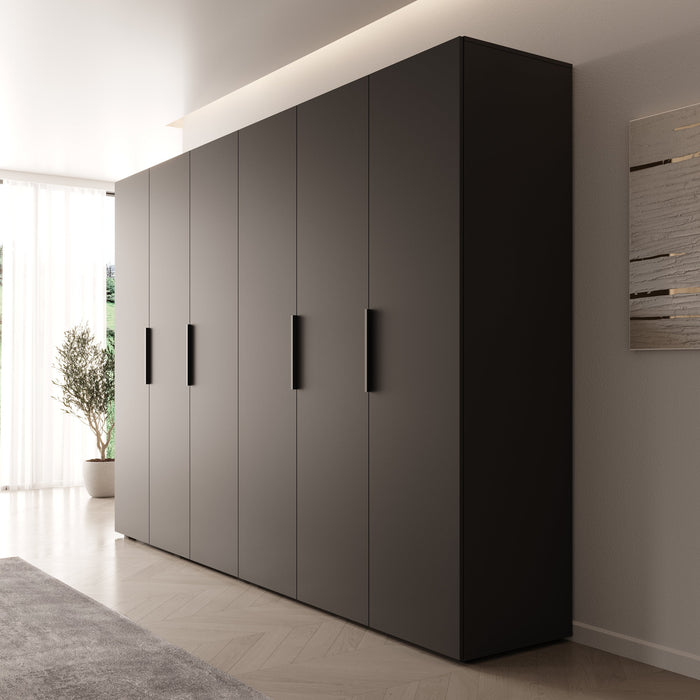 Meubella - Kledingkast Marquesa - Zwart - 300 cm