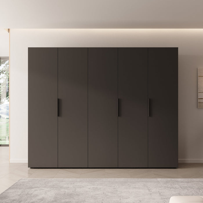 Meubella - Kledingkast Marquesa - Zwart - 250 cm