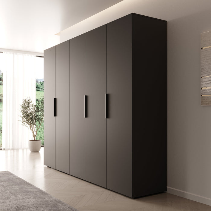 Meubella - Kledingkast Marquesa - Zwart - 250 cm