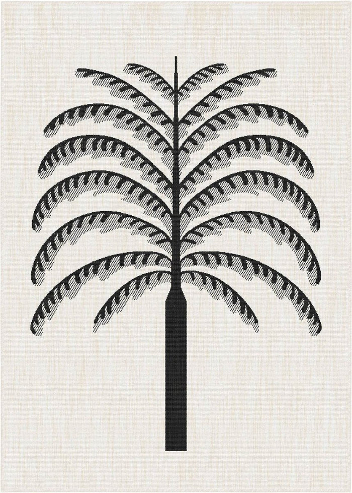 Buitenkleed Breeze zwart|wit - Interieur05 - 160 x 230 cm