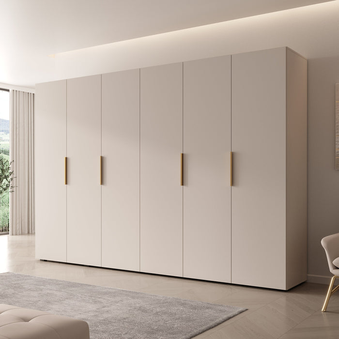 Meubella - Kledingkast Marquesa - Beige - 300 cm