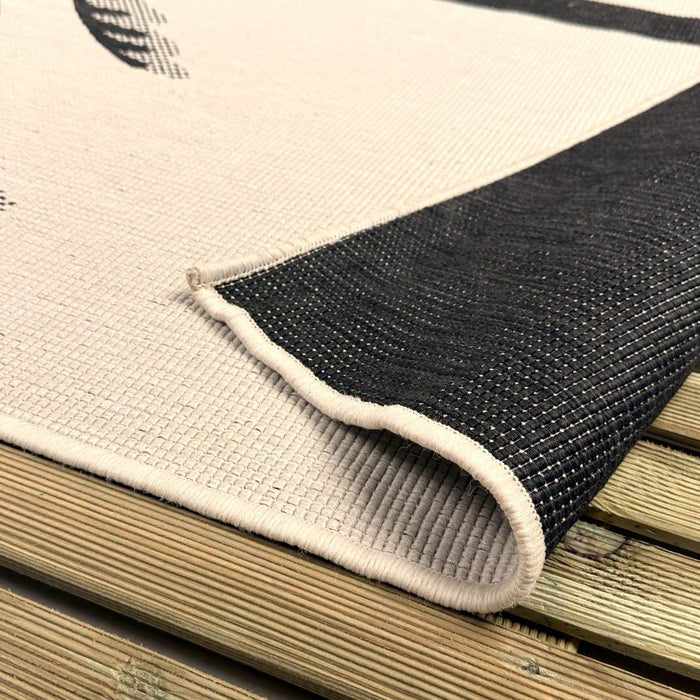 Buitenkleed Breeze zwart|wit - Interieur05 - 160 x 230 cm