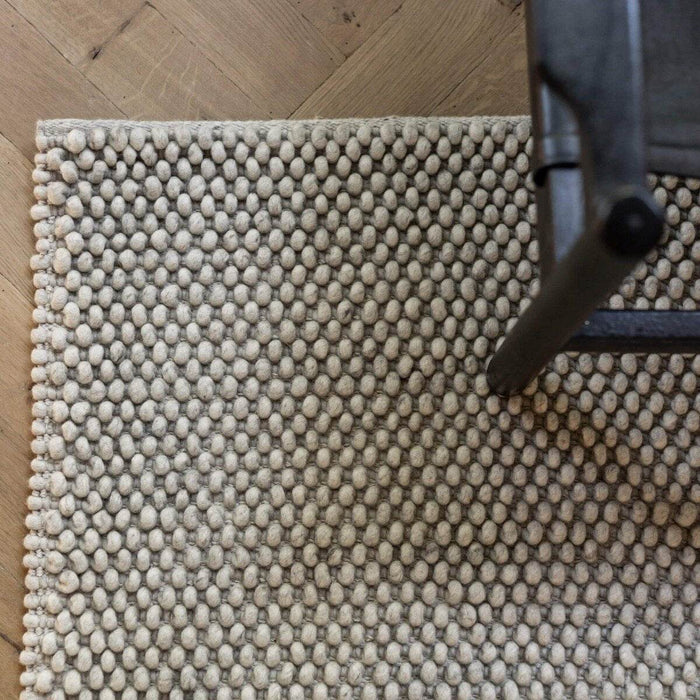 Interieur05 Wollen vloerkleed Lecco wit|beige - 160 x 230 cm