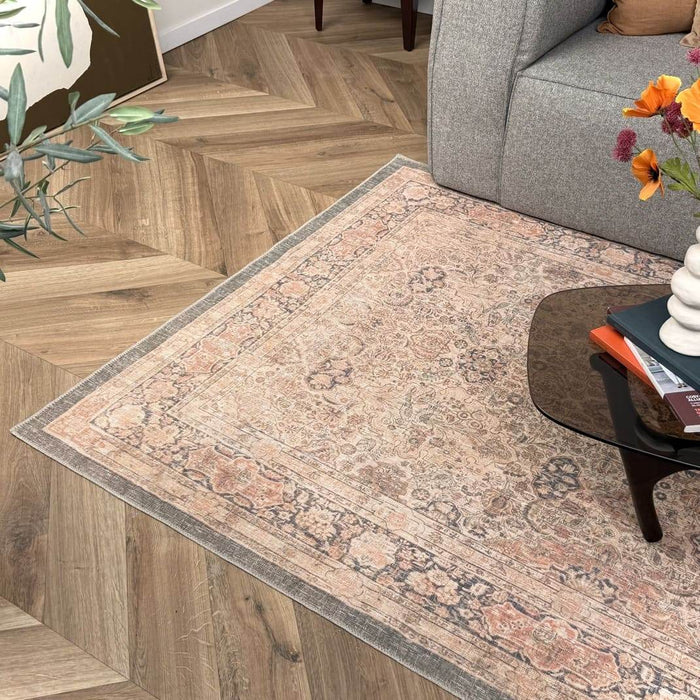 Interieur05 Vintage vloerkleed Sybil Groen|Beige - 290 x 200 cm