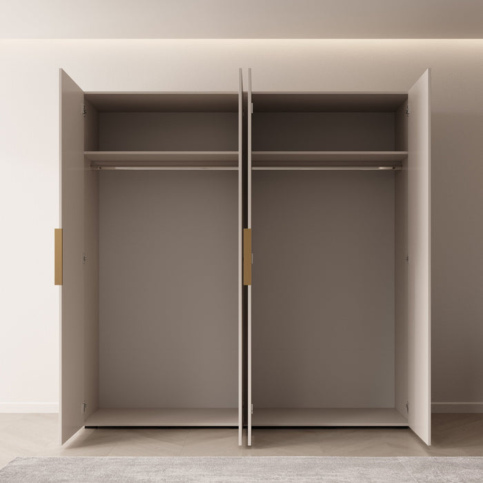 Meubella - Kledingkast Marquesa - Beige - 200 cm