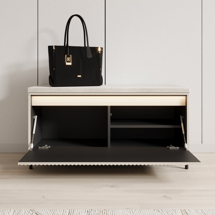 Meubella - Schoenenkast Timoteo - Beige - 101 cm