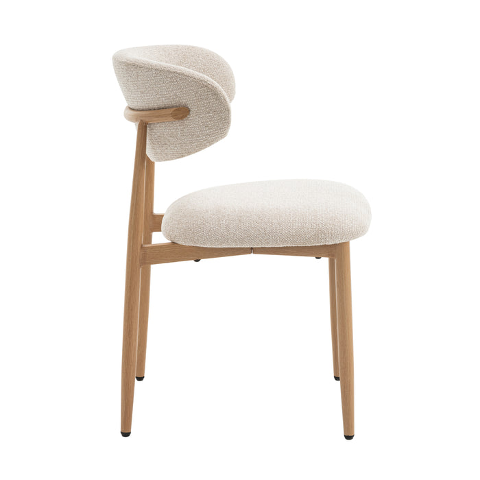 Celia - Eetkamerstoelen Set van 4 - Beige Naturel