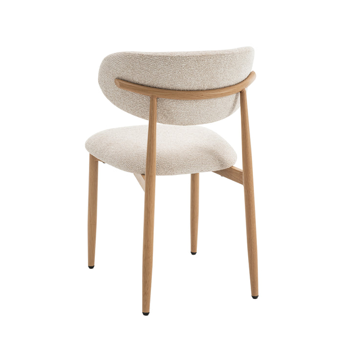 Celia - Eetkamerstoelen Set van 4 - Beige Naturel