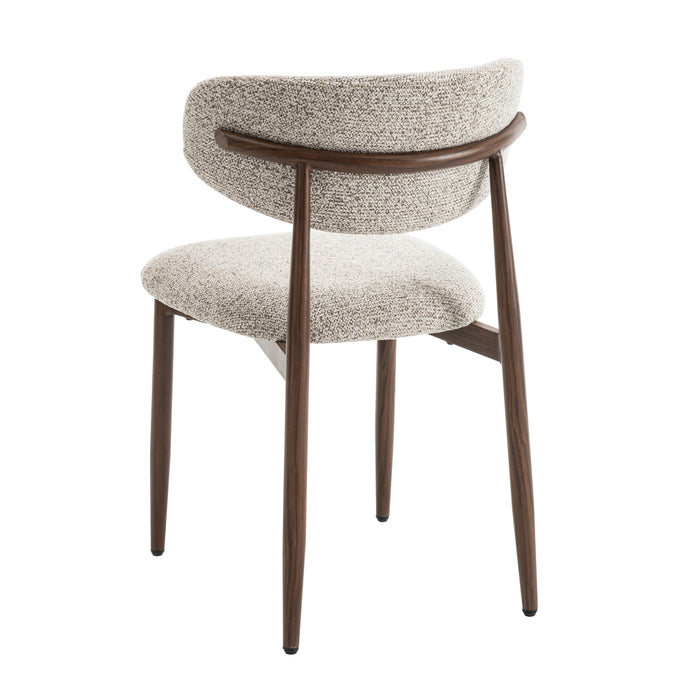 Celia - Eetkamerstoelen Set van 4 - Bruin Walnoot