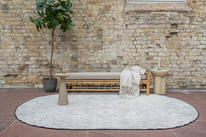 Eva Interior Buitenkleed Dahl Ovaal - Zwart - Dubbelzijdig