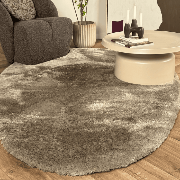 Organisch hoogpolig vloerkleed Odelia stone - Interieur05