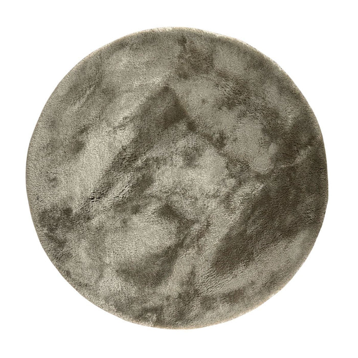 Rond hoogpolig vloerkleed Odelia stone - Interieur05 - 200 x 200 cm