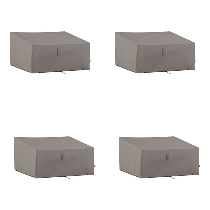 Madison - Garden bench cover 130x75x65 grey - 4 stuks