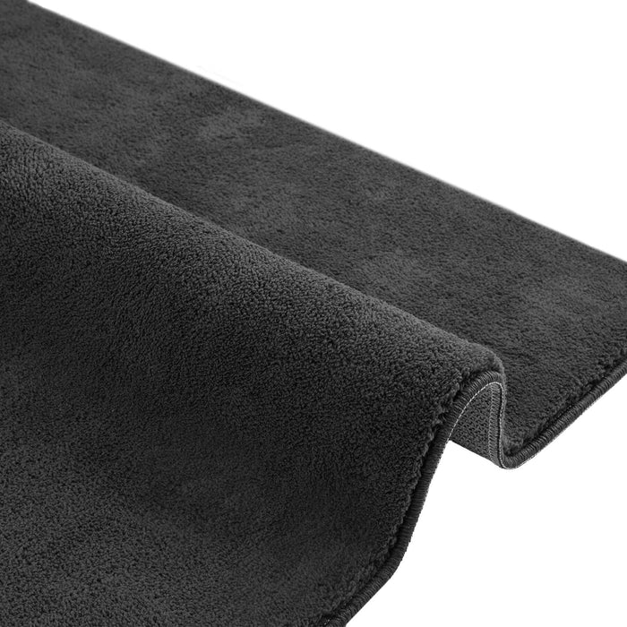 tectake® Kortpolig vloerkleed Soft Zone 160 x 230 cm - Antraciet