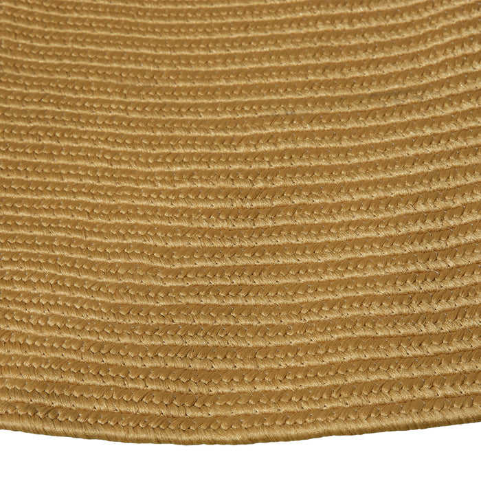 tectake® Geweven vloerkleed Raya in jute-look Ø 160 cm - Bruin