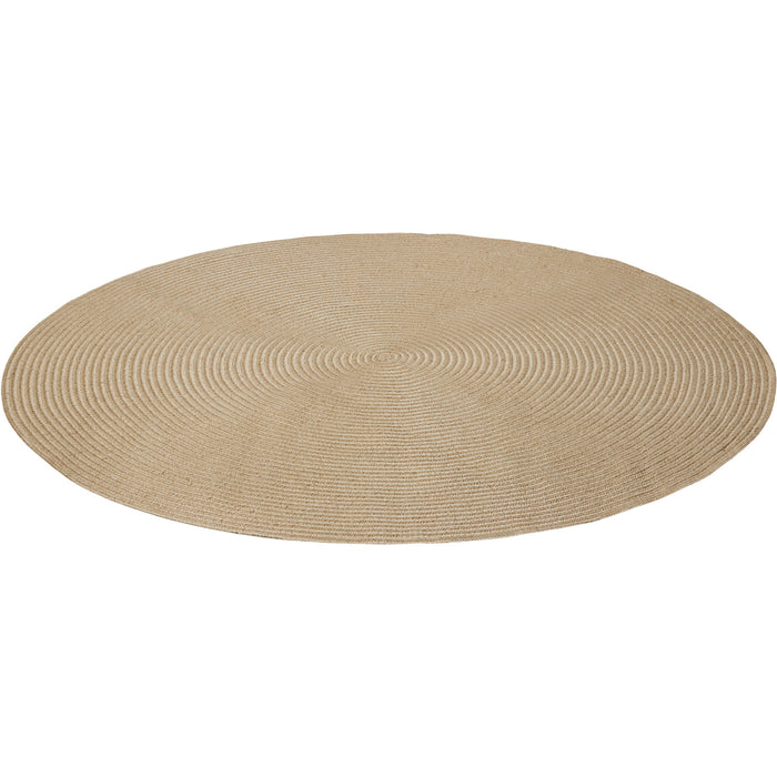 tectake® Geweven vloerkleed Vibe van jute- en kunststofvezels Ø 160 cm
