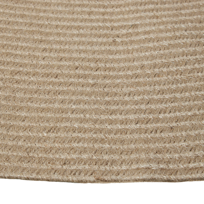 tectake® Geweven vloerkleed Vibe van jute- en kunststofvezels Ø 160 cm