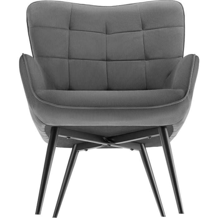 tectake® Fauteuil Hygge gestoffeerd, ergonomisch, draagkracht 150 kg