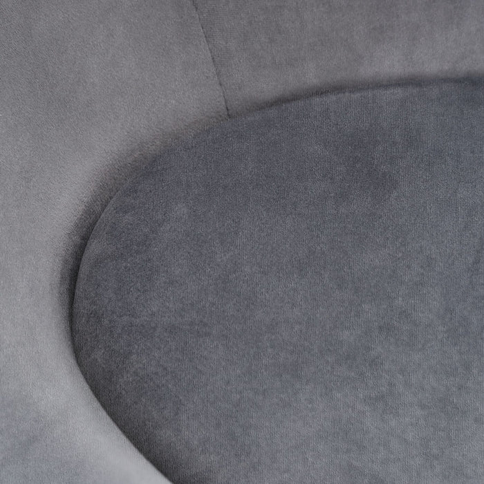 tectake® Loungestoel Centera, gestoffeerd, rond