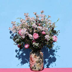 Countryfield vaas Peony roze|wit