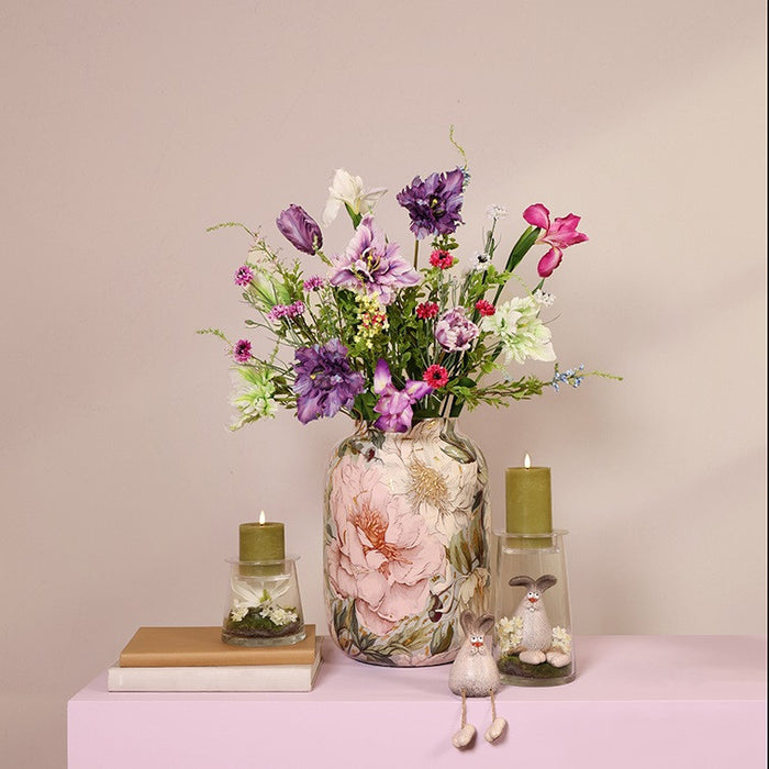 Countryfield vaas Peony roze|wit