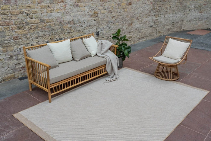 Interieur05 Jute buitenkleed Naturel Border - 200 x 290 cm
