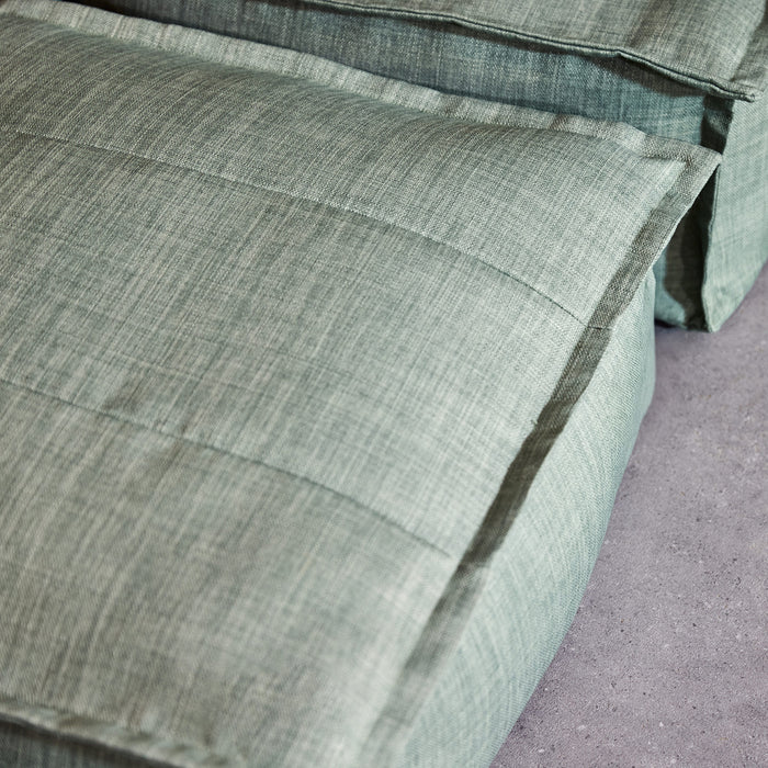 icon Dolce Lounge Zitzak met Poef - Binnen en Buiten - Saliegroen