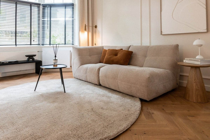 Interieur05 Rond Berber Vloerkleed Beige Nador - 160 x 160 cm