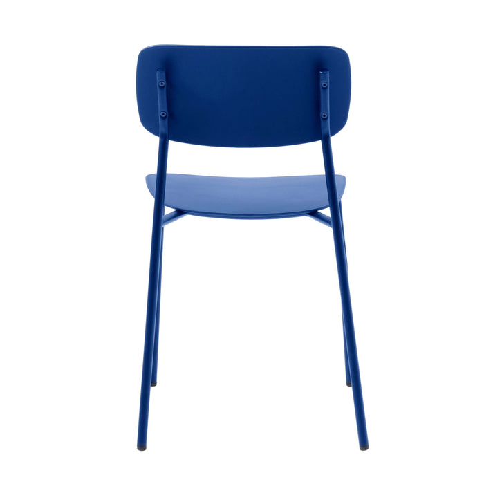 Rebellenclub Strom Eetkamerstoel - Set van 4 - Blauw