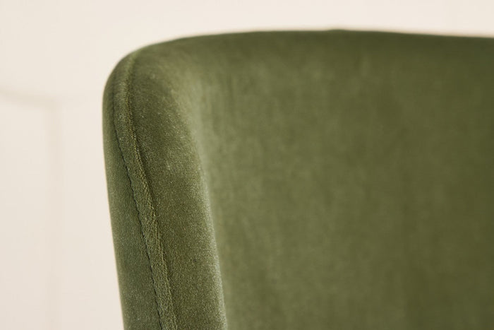Rebellenclub Drammen Eetkamerstoel - Set van 2 - Groen Velours