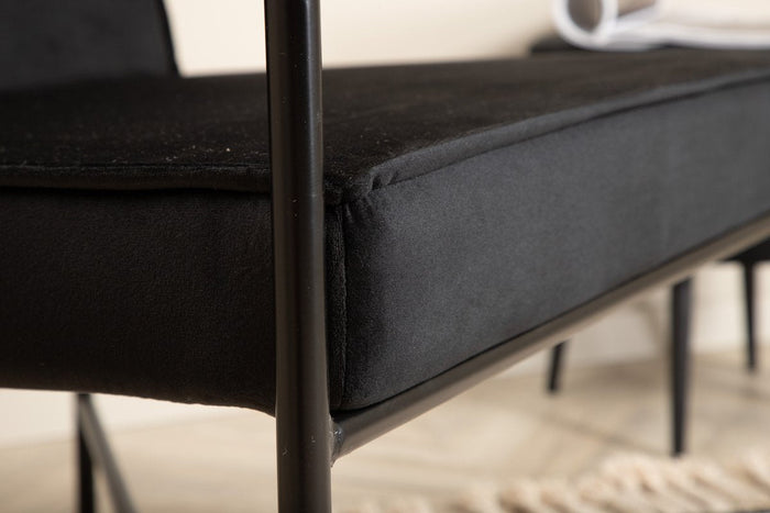 Rebellenclub Estiva Fauteuil - Zwart Fluweel