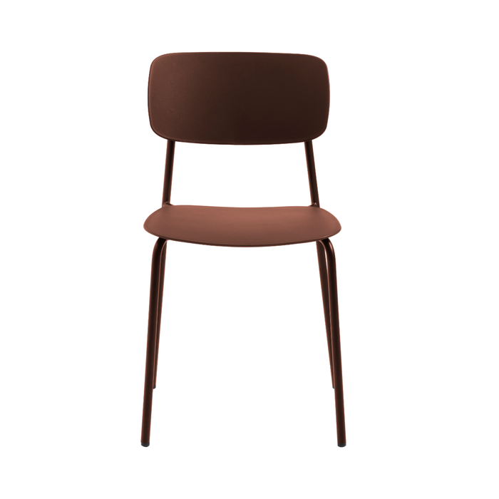 Rebellenclub Strom Eetkamerstoel - Set van 4 - Terracotta