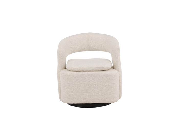 Rebellenclub Akando Fauteuil - Wit Bouclé