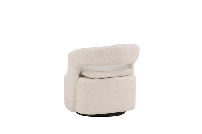 Rebellenclub Akando Fauteuil - Wit Bouclé
